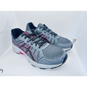 READ, Asics Men's Size 10 (EE)Extra Wide Gel Venture 7 1011A561 Blk Gray Trail